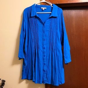 Woman Within 3X Blue Blouse